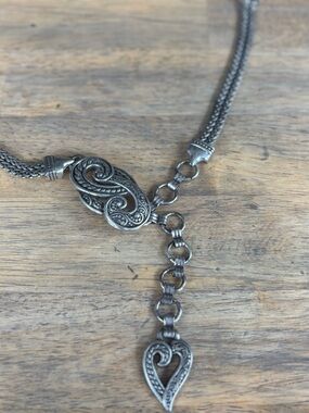 Brighton Bali Filigree Heart Lariat Belt